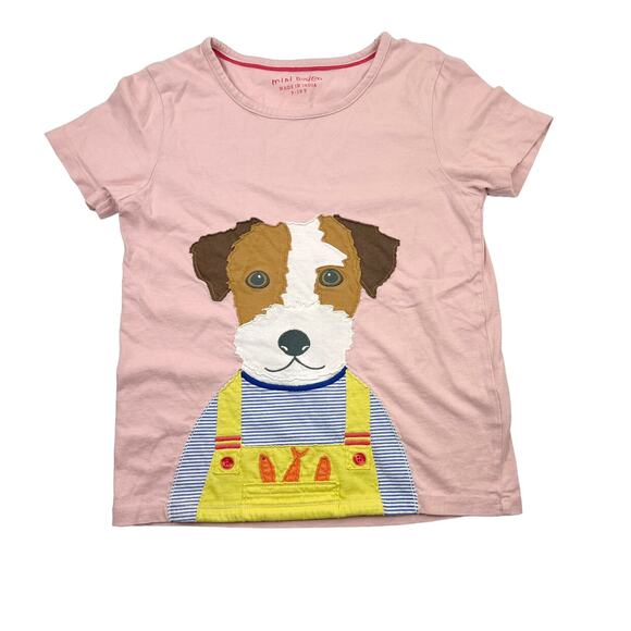 Mini Boden Other - Mini Boden Dog Appliqué Tee